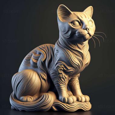 3D model Peta cat famous animal (STL)